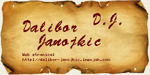 Dalibor Janojkić vizit kartica